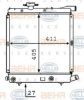 BEHR HELLA SERVICE 8MK 376 707-481 Radiator, engine cooling